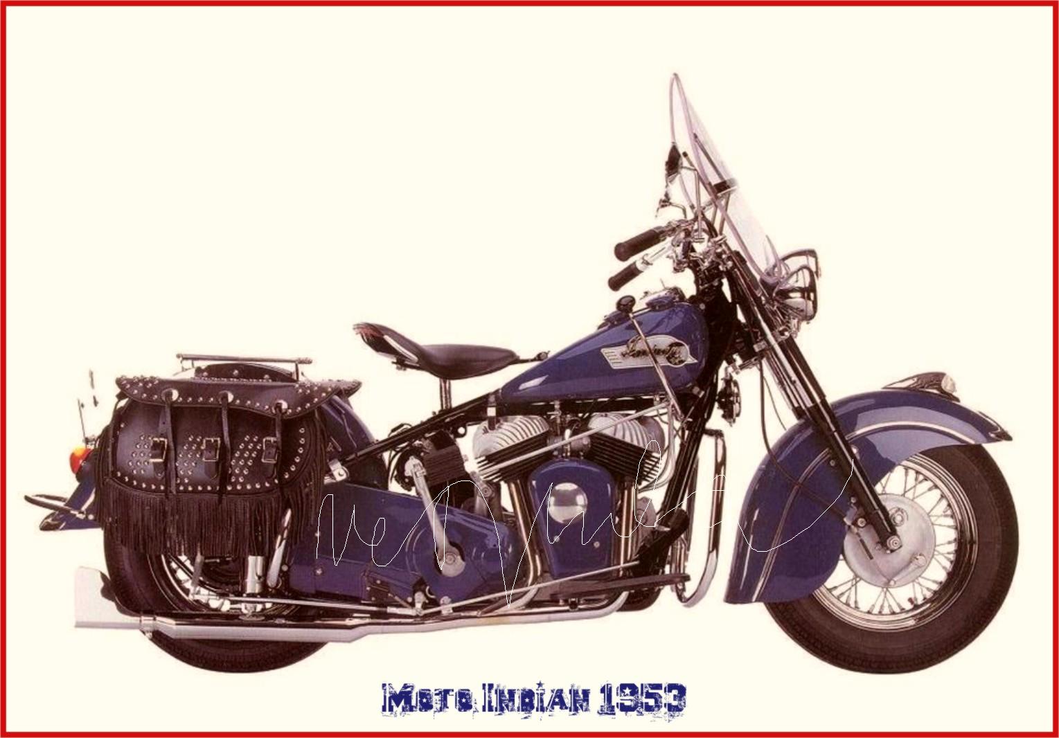 Obraz Moto Indian 1953 / od Vespula | Fler.cz