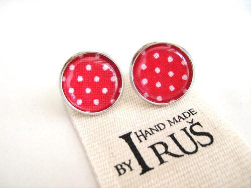 Red Dots mini - naušničky