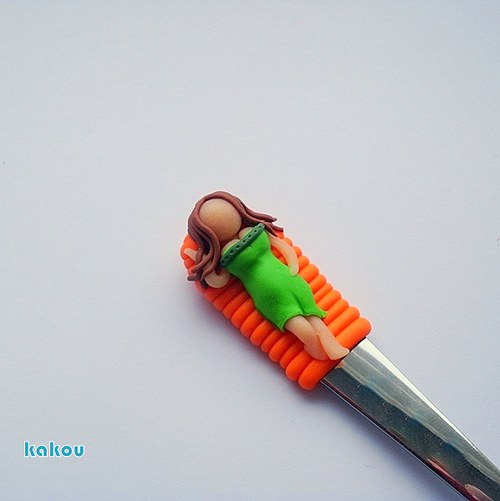 Koktejlov&aacute; lžička - Hnědovl&aacute;ska