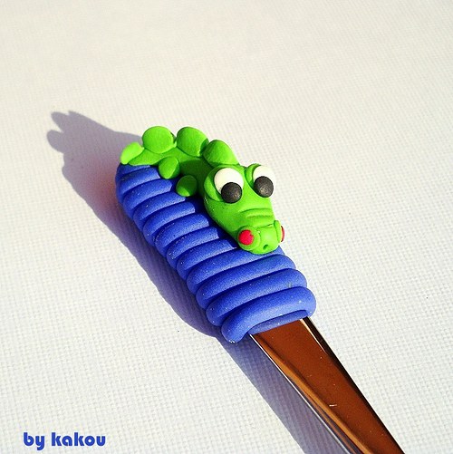 Čajov&aacute; lžička - krokod&yacute;l