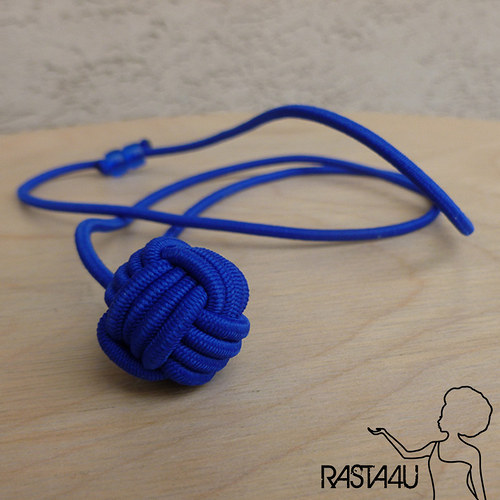Kuličkový amulet (nastavitelný) - modrý