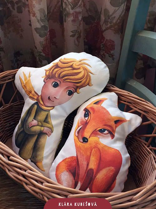 Malý princ s liškou - textilní dekorace