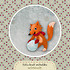 Liška koulí sněhuláka - nažehlovačka