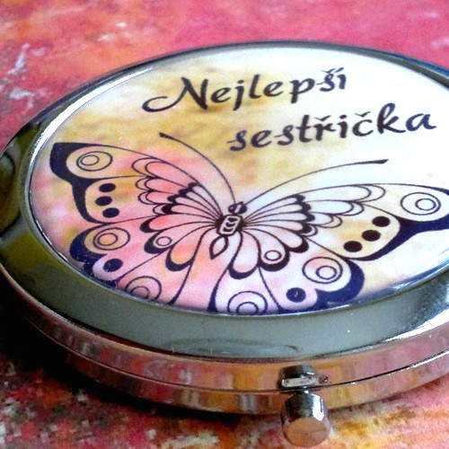 Zrcátko Nejlepší sestřička s motýlkem