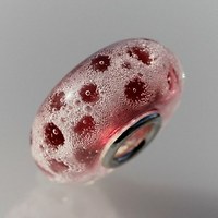 Bublinky - velký průvlek, sklo®+stříbro Ag925