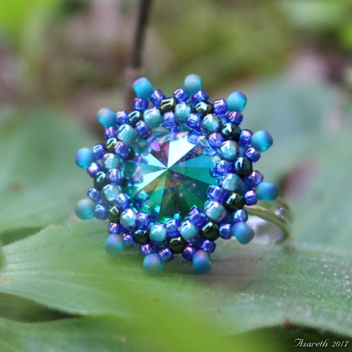 Kouzelný modrozelený prstýnek