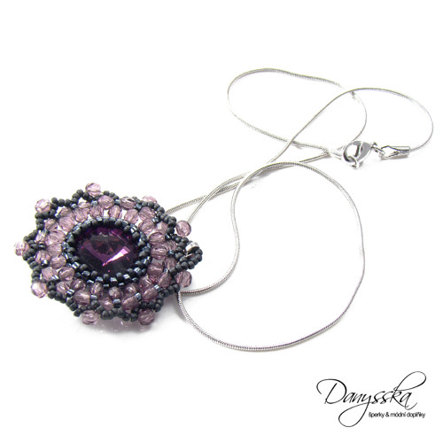 Přívěsek SWAROVSKI Rivoli Elements, rhodiováno
