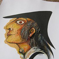 Muž s červeným okem -sleva z 777,-