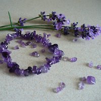 levandulová-NÁRAMEK ametyst levandulová-NÁRAMEK ametyst
