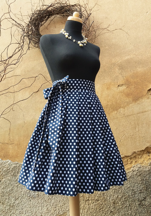 MODRÃ POLKA DOT