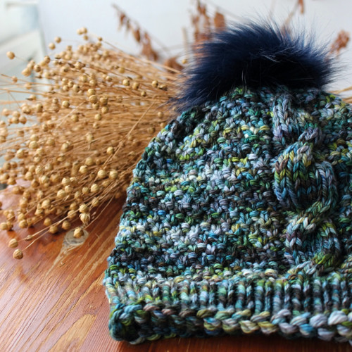 Čapule 100% merino \"Mlha a Tma\" eko barvená