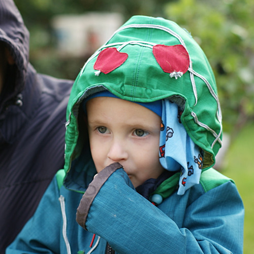 Podzim v lesní školce II softshell bunda