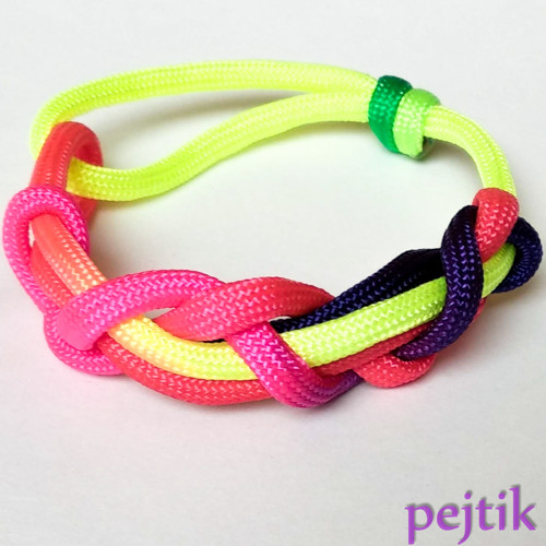 NÃ¡ramek paracord DUHA, doplnÄk k huarache