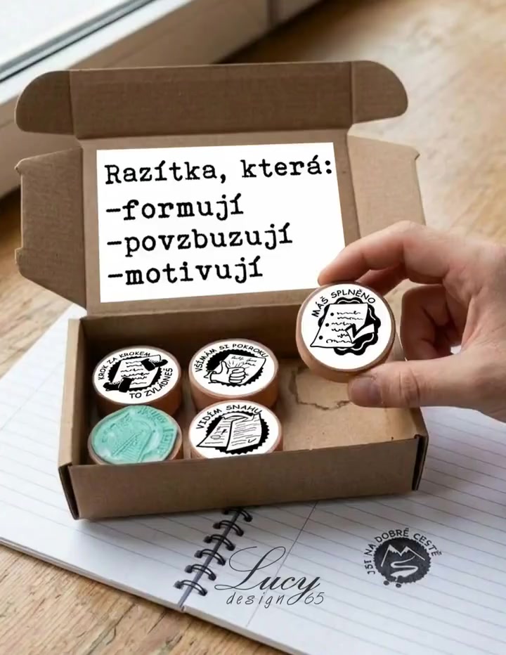 Sada 6 formativních razítek — video
