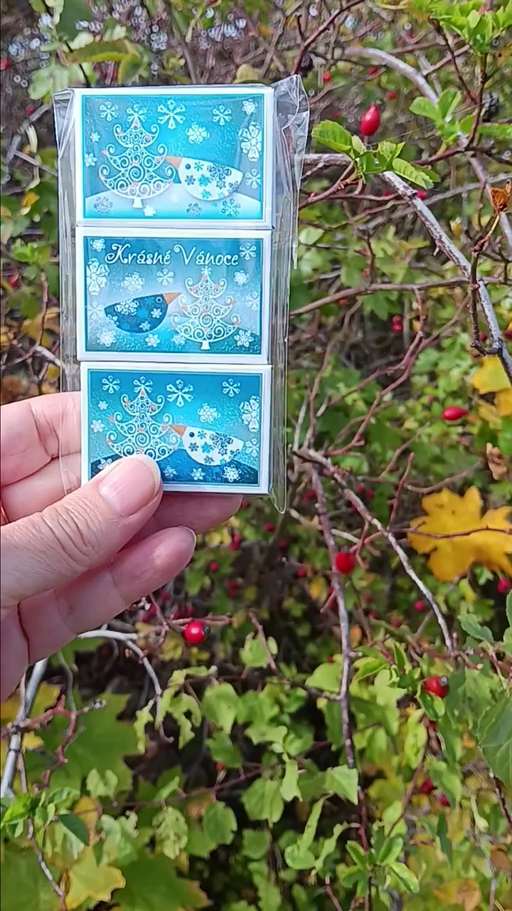 Vánoční zápalky sada 3ks — video