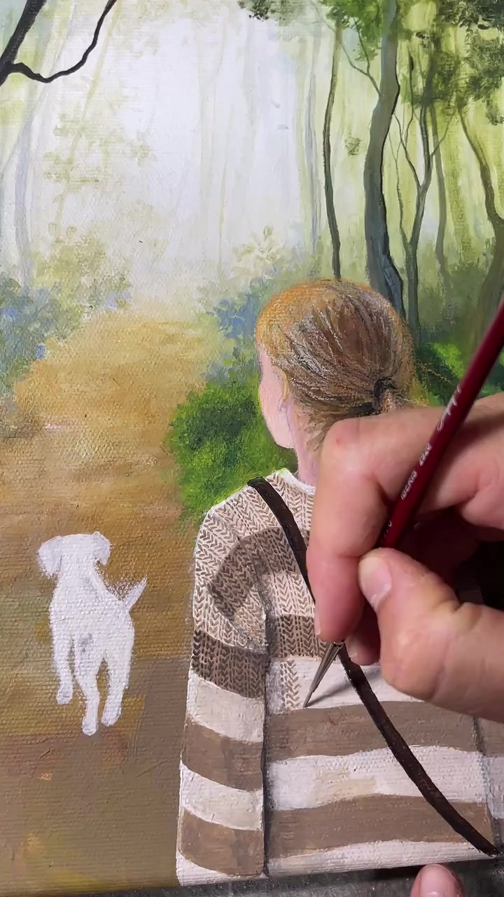 Spolu / originální obraz - 30x30cm — video
