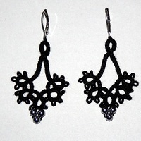 frivolitkové naušnice