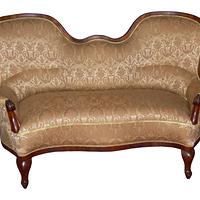 Historická sofa - zlatá