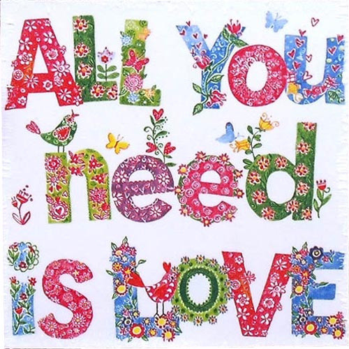 Obrázek na sololitu: All You Need Is Love