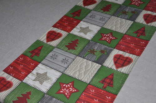 Vánoční patchwork - běhoun (148x42 cm) — foto 1