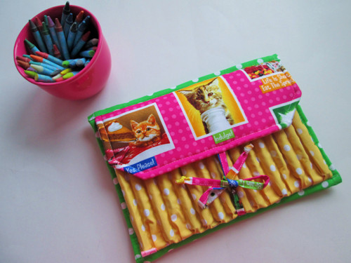 Obal Na Pastelky A Bloček- Kočičky — foto 1