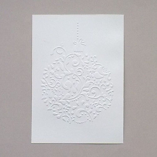 Vánoční baňka - embosovaná stránka 17,5 x 12,5cm