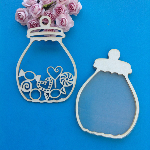 Dekorace shaker 8,5 x 6,3 cm, chipboard (CHD) — foto 1