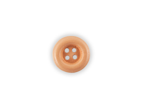 Dřevěný knoflík čtyřdírkový - krémový, vel. 24"