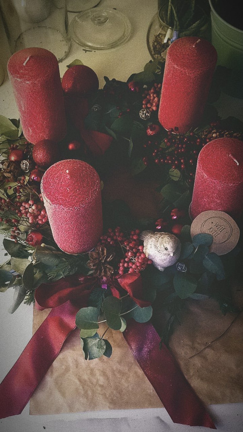 Adventní eukalyptový věnec 2 — foto 1