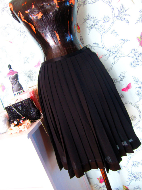 Sukně black plisé — foto 1
