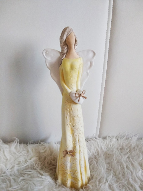 Anděl 36 cm - žlutý — foto 1