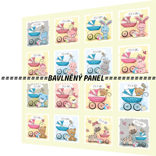 Bavlněný panel /i na pexeso/ 35 x 35 cm — foto 1