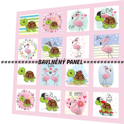 Bavlněný panel /i na pexeso/ 35 x 35 cm