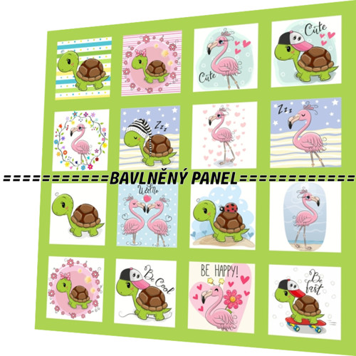 Bavlněný panel /i na pexeso/ 35 x 35 cm