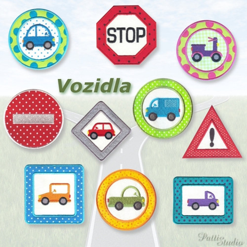 Vyšívací vzory - Vozidla