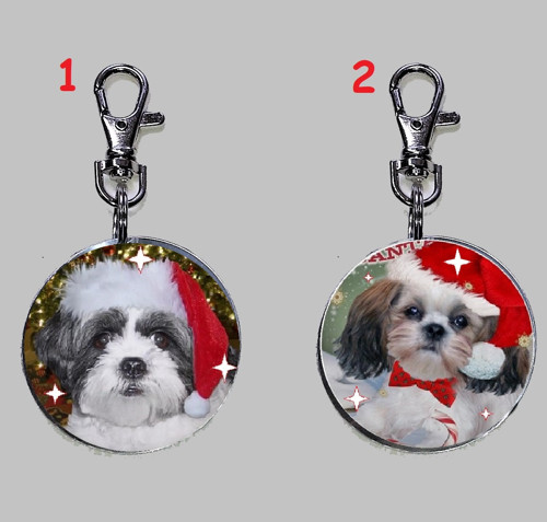 Shih-Tzu Vánoční Přívěsek Na Klíče