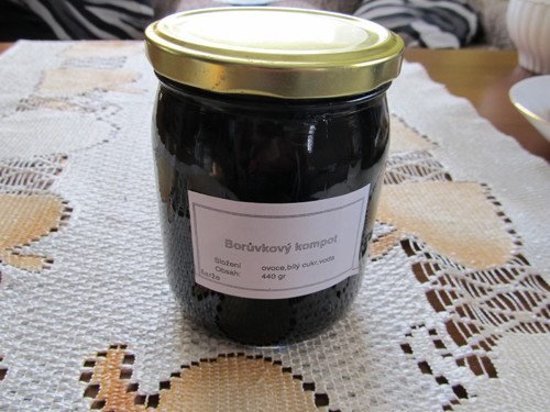 Borůvkový kompot 440gr ovoce — foto 1