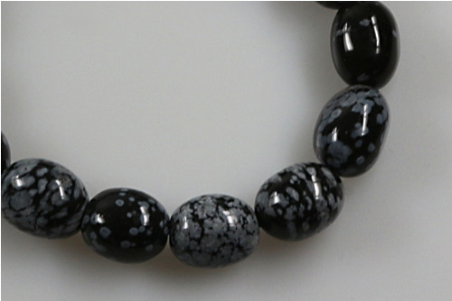Obsidián korálky, 2 kusy — foto 1