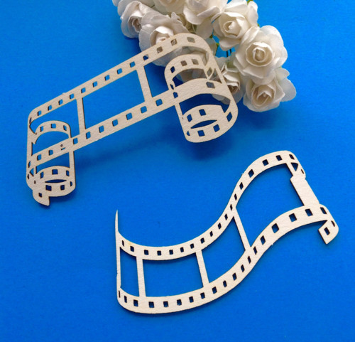 Dekorace 7,8 x 3,8 cm, 2 ks , chipboard (CHD)