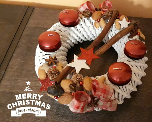 Adventní věnec z papíru