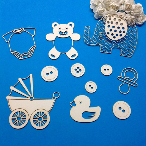 Dekorace 11 ks, chipboard (CHD) — foto 1