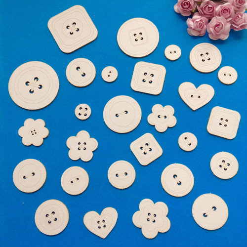 Dekorace 27 ks , chipboard (CHD)