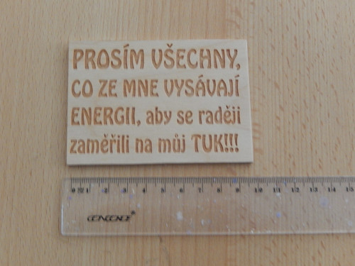 Tuk - dřevěná cedulka — foto 1