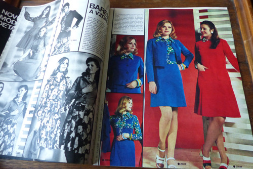 Časopis Žena a móda, číslo 8/1974, střihy!