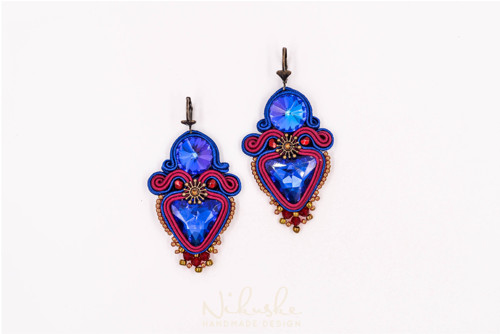 Soutache náušnice - Triangle beauty IV. — foto 1
