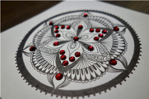 Život, mandala s kamínky, originál — foto 1