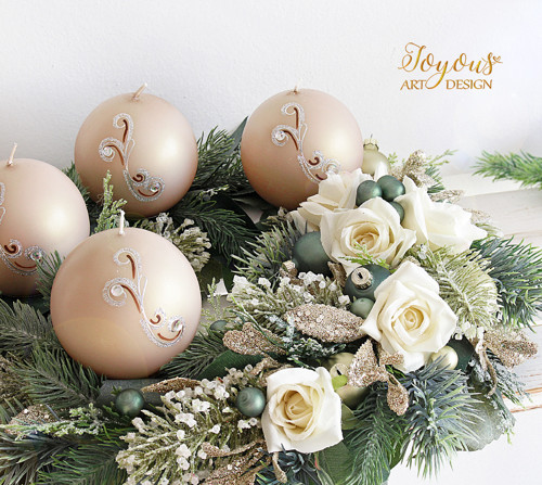 Luxusní adventní věnec — foto 1