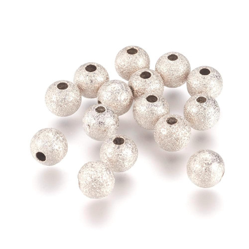 Diamantové kuličky platinové 6mm 10ks/Kč 15,-