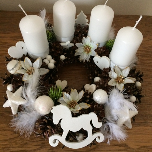 Adventní svícen s koníkem — foto 1