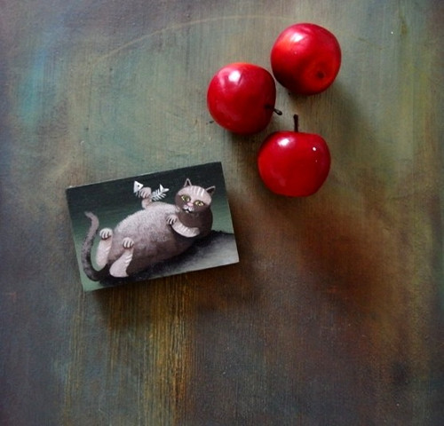 Přežranej kocour s magnetem — foto 1